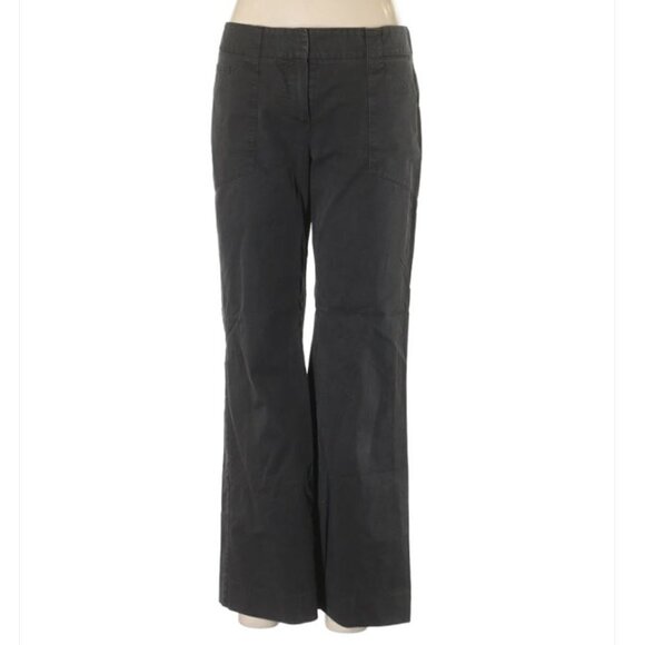 Theory Casual Black Bootcut Long Trouser Pants 8 - Picture 1 of 7
